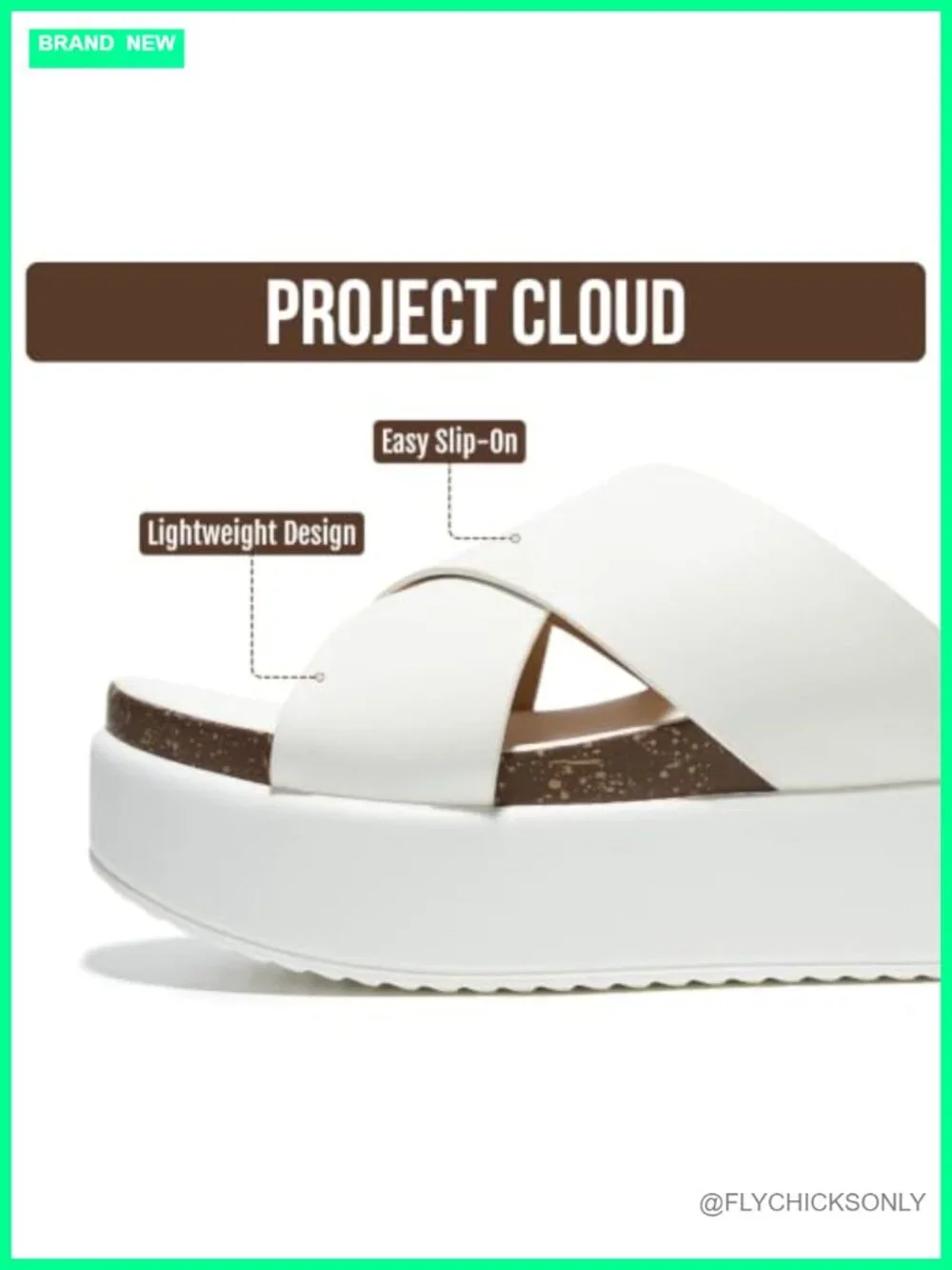 Platform Sandals with Soft & Plush Insole, Non-Slip, Water-Resistant,